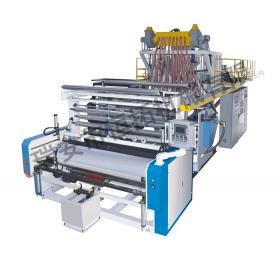 Fully automatic stretching film machine