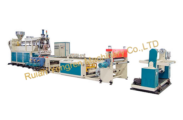 Sheet material machine assembly line