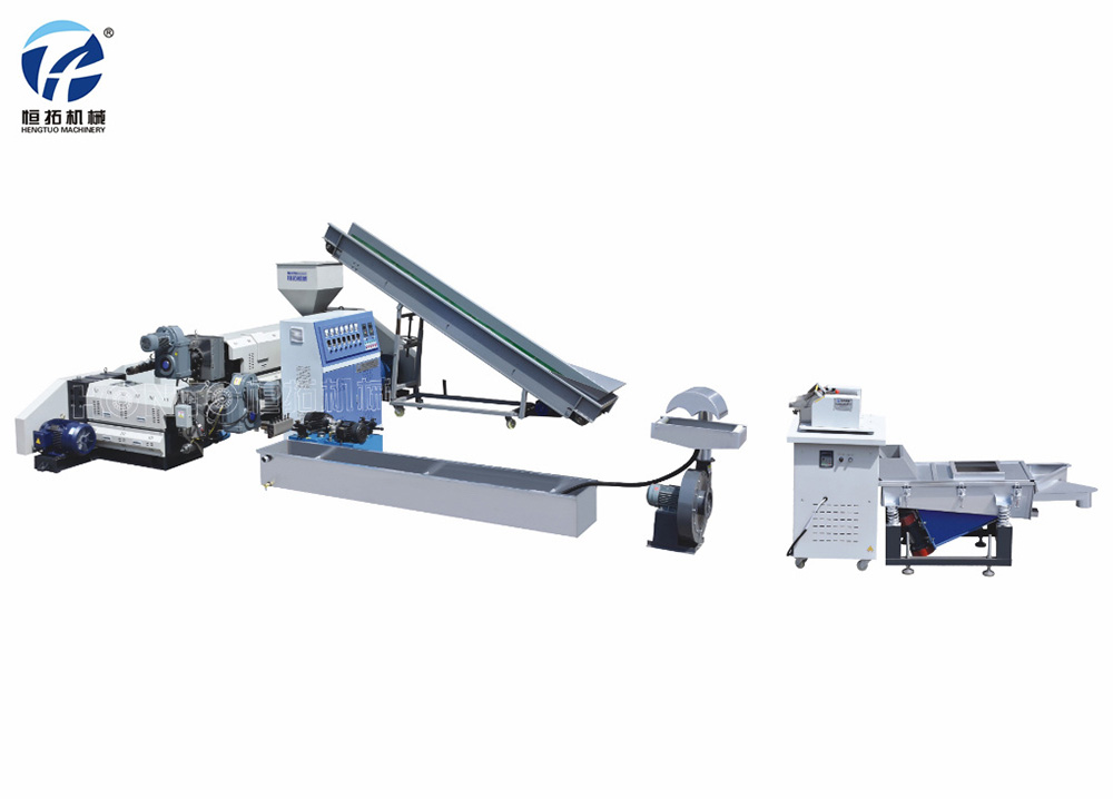 Two Stage Non-stop Automatic Self-cleaning Changer Water Coolina Plastic Film Recycling Machine
